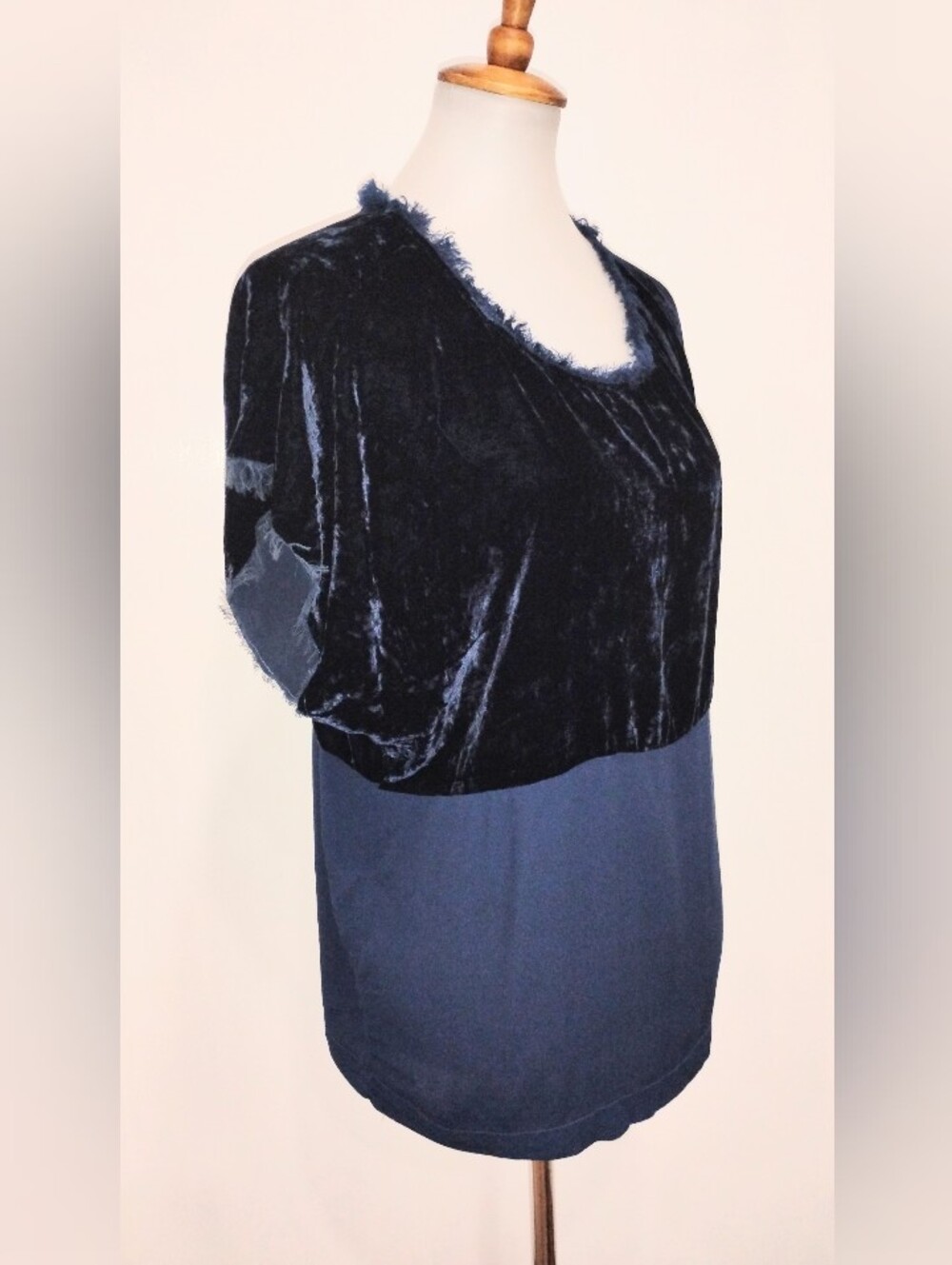 TINA JO RAYON SILK VELVET TOP